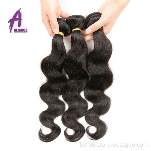 Peruvian Raw hair Full and Intact Cuticle Bundle hair, Factory price Body wave Single donor Virgin Human hair extension